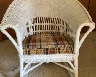 Rattan Rocking Chair with Cushion