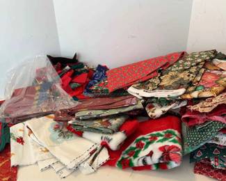 Christmas Material Unfinished Quilts