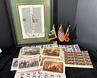 Bicentennial Souvenir Sheets, Gutenberg Bible Page Print, More
