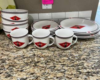 Coca Cola dishes - $30