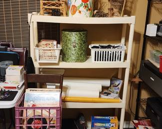 Vintage hanging lamp, records