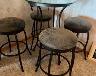 High Top Table and 4 chairs from Peters Billiards 