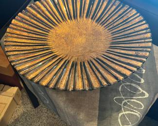 Large Art Glass Sun Piece 