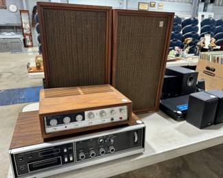 Panasonic 8 Track Stereo Recorder and Knight Amplifier and Speakers Orlando Estate Auction