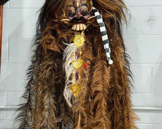 Tribal Mask made out of Animal Hair Orlando Estate Auction