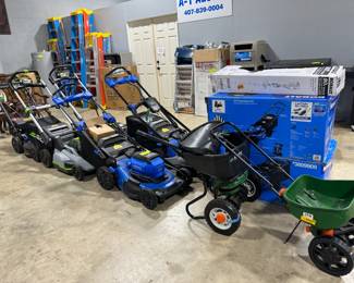 Lawn Mowers, Spreaders, Ladders and More! Orlando Estate Auction