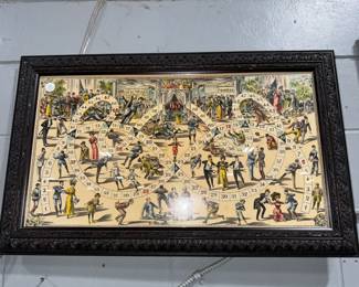 Jea du Skating Rink (Game of Goose) Art Orlando Estate Auction