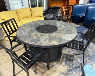 Fire Pit with Chairs Orlando Estate Auction