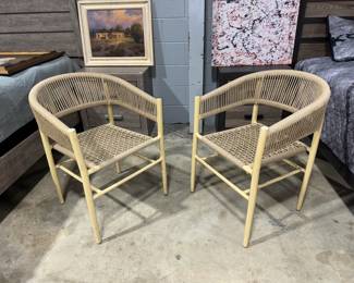 Cord and Wood Chairs Orlando Estate Auction