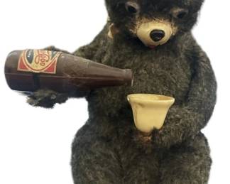Vintage Drinking Picnic Bear