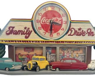 Vintage Coca Cola Family Diner Clock