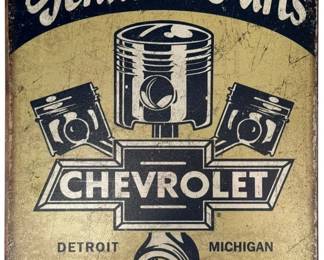 Chevrolet Genuine Parts Metal Sign