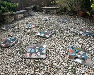 The bench on the right is sold.