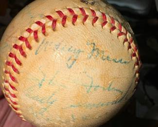 1955 Phillies team signed ball