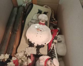 Lots of "chef" decor