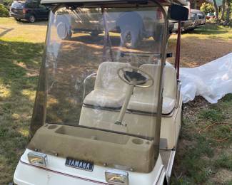 Item #01 Yamaha Golf Cart with new charger and new batteries