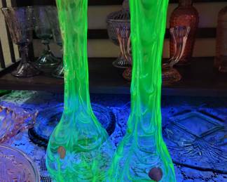 Lots of beautiful VASELINE GLASS