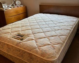 Plush Beautyrest queen mattress , box springs.