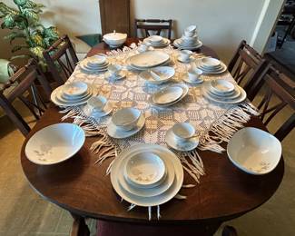 Noritake china set, Rosay pattern