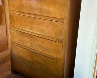 Beautiful, Mid - Century highboy, dresser and mirror - By Red Lion Table Co.