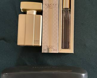 Gucci parfum spray and shower gel.