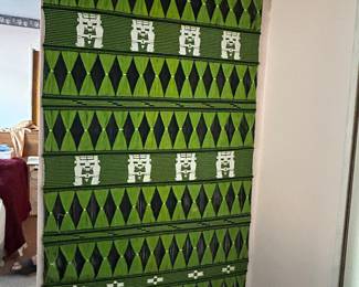 Vintage woven thread art