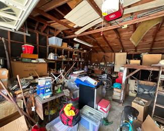 Beyond packed garage.