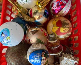 Vintage Christmas ornaments.