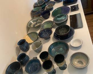 Just the beginning of a beautiful collection of art pottery
