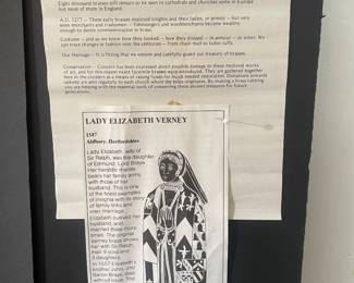 Brass rubbing description