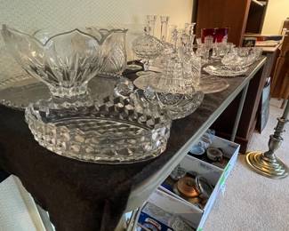 Nice assortment of clear glass art pieces