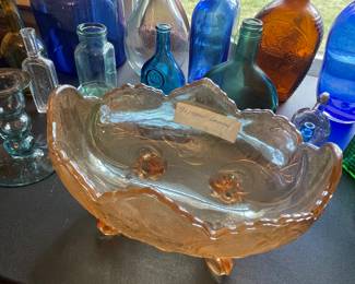 Brightly colored glass pieces