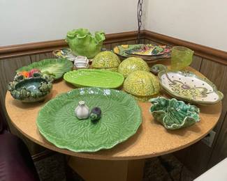 Lovely green assortment of serving pieces