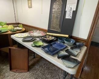 More pottery and a Brass Rubbing from England