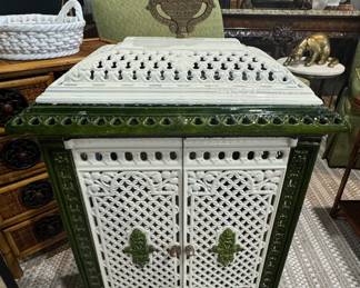 European Enameled Cast Iron Footed Radiator Cover