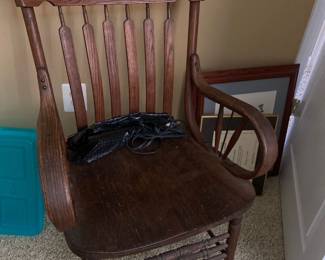 Antique Oak Armchair 