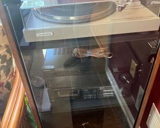 stereo cabinet glass front