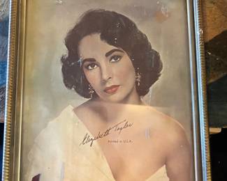 Elizabeth Taylor print portrait
