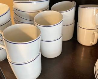 Georges Boyer France Porcelain cups saucers bowls 