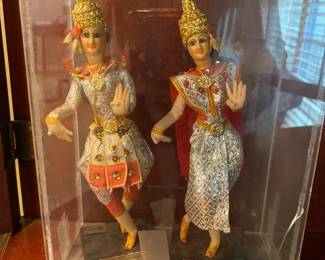 Pair of National Thailand Costume Dolls 