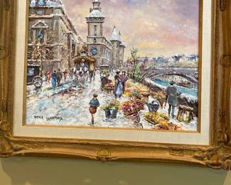 Flowers by Seine by Nicole Blanchard 1943