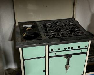 antique porcelain stove 