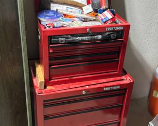 Craftsman tool box and tools 