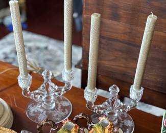 Fostoria candle holders