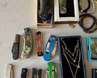 Knives, jewelry
