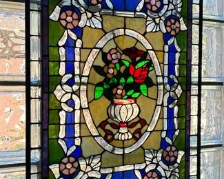 Stained glass wall hanging 