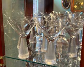 Beautiful unique martini glass set