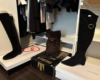 Donald J. Pliner Suede Knee High Boots