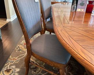 Heritage Wooden Dining Table,  Drexel Heritage Dining Chair Set
