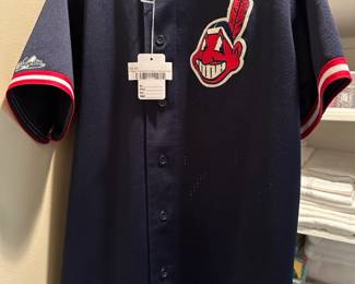 Vintage Cleveland Indians Majestic Baseball Jersey Size Medium